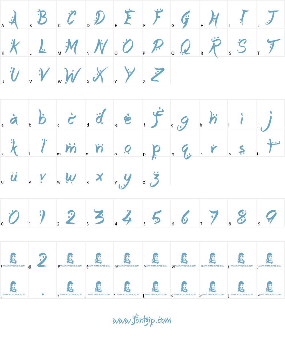 Arabic Magic Font Character